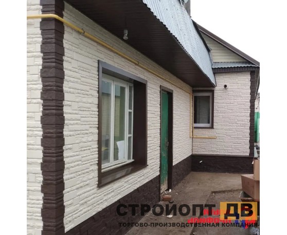 Камень Скалистый ЭКО Кремовый 0,47м2 Альта-Профиль Под камень-3