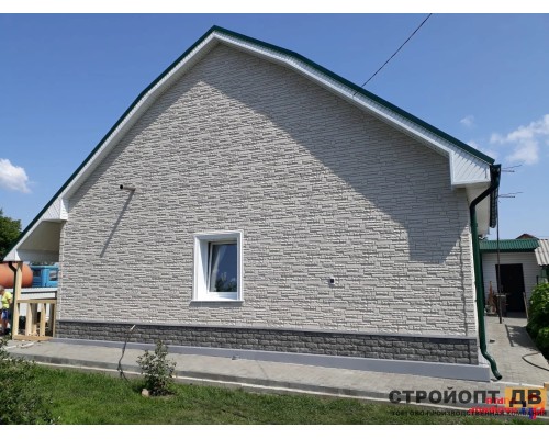Купить Камень Скалистый ЭКО Кремовый 0,47м2 Альта-Профиль фасадная панель
