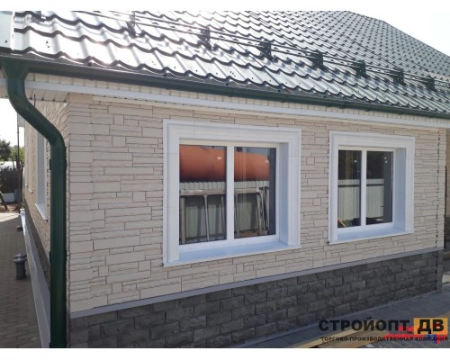 Купить Камень Скалистый ЭКО Кремовый 0,47м2 Альта-Профиль фасадная панель