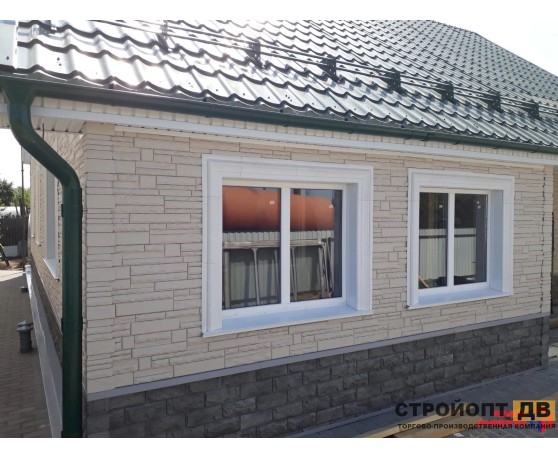 Камень Скалистый ЭКО Кремовый 0,47м2 Альта-Профиль Под камень-5