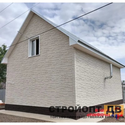 Купить Камень Скалистый ЭКО Кремовый 0,47м2 Альта-Профиль фасадная панель