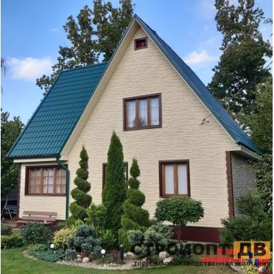 Купить Камень Скалистый ЭКО Кремовый 0,47м2 Альта-Профиль фасадная панель