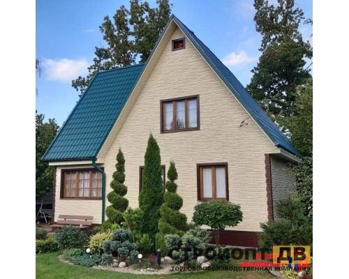 Купить Камень Скалистый ЭКО Кремовый 0,47м2 Альта-Профиль фасадная панель