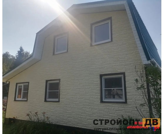 Камень Скалистый ЭКО Кремовый 0,47м2 Альта-Профиль Под камень-10