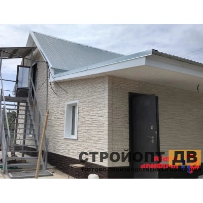 Купить Камень Скалистый ЭКО Кремовый 0,47м2 Альта-Профиль фасадная панель
