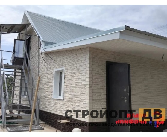 Камень Скалистый ЭКО Кремовый 0,47м2 Альта-Профиль Под камень-11