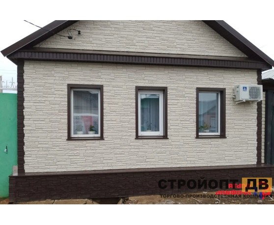 Камень Скалистый ЭКО Кремовый 0,47м2 Альта-Профиль Под камень-13