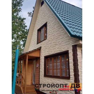 Купить Камень Скалистый ЭКО Кремовый 0,47м2 Альта-Профиль фасадная панель