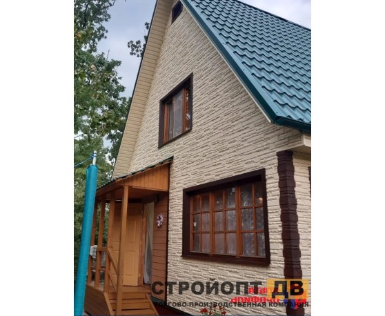 Камень Скалистый ЭКО Кремовый 0,47м2 Альта-Профиль Под камень-14