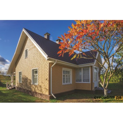 Купить Камень Золотистый 0,68м2 Ю-Пласт фасадная панель