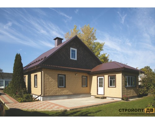 Купить Камень Золотистый 0,68м2 Ю-Пласт фасадная панель