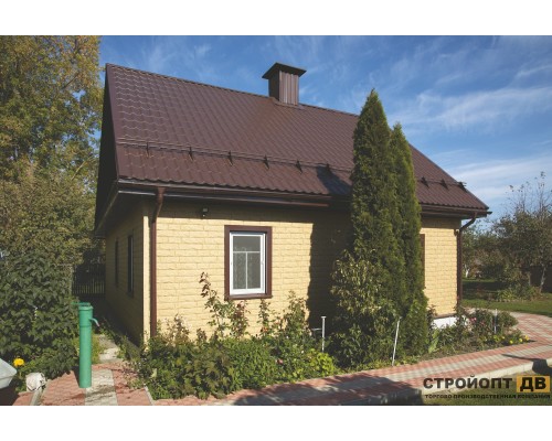 Купить Камень Золотистый 0,68м2 Ю-Пласт фасадная панель