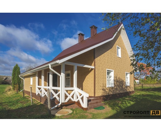 Камень Золотистый 0,68м2 Ю-Пласт Под камень-7