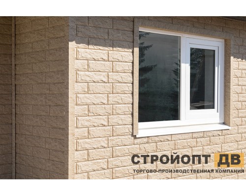 Купить Камень Золотистый 0,68м2 Ю-Пласт фасадная панель