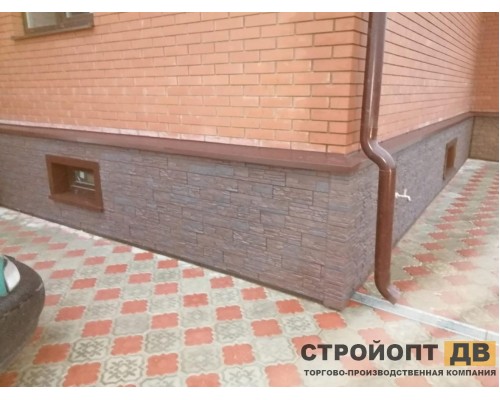 Купить Штейн Темный орех 0,45м2 Деке фасадная панель фасадная панель