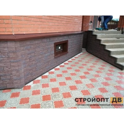 Купить Штейн Темный орех 0,45м2 Деке фасадная панель фасадная панель