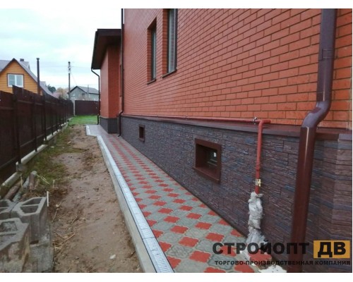 Купить Штейн Темный орех 0,45м2 Деке фасадная панель фасадная панель