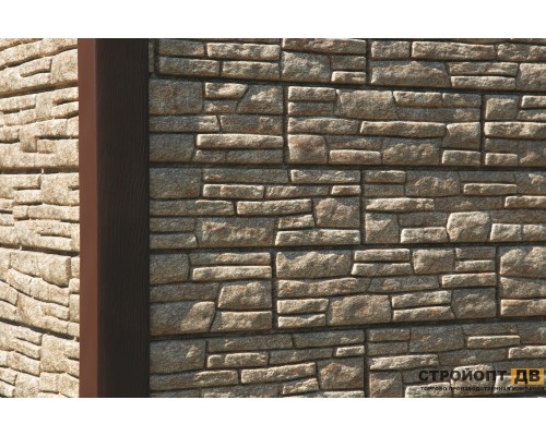 Купить Сланец Бежевый 0,45м2 Ю-Пласт фасадная панель