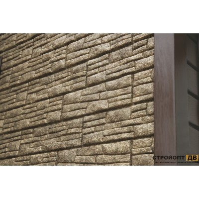 Купить Сланец Бежевый 0,45м2 Ю-Пласт фасадная панель