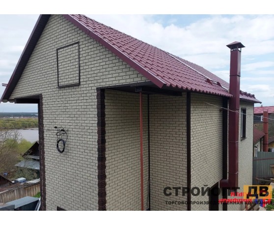 Кирпич Белый 0,46м2 Альта-Профиль Под кирпич-9