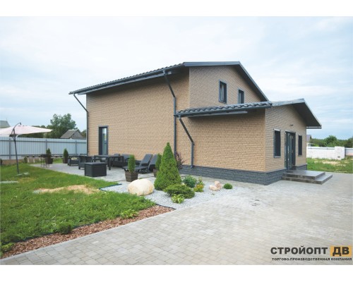 Купить Кирпич Бежевый 0,7м2 Ю-Пласт фасадная панель