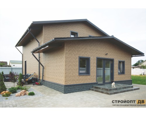 Купить Кирпич Бежевый 0,7м2 Ю-Пласт фасадная панель