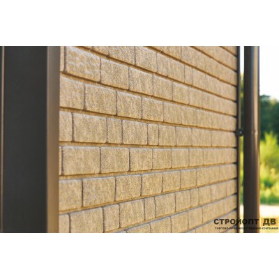 Купить Кирпич Бежевый 0,7м2 Ю-Пласт фасадная панель