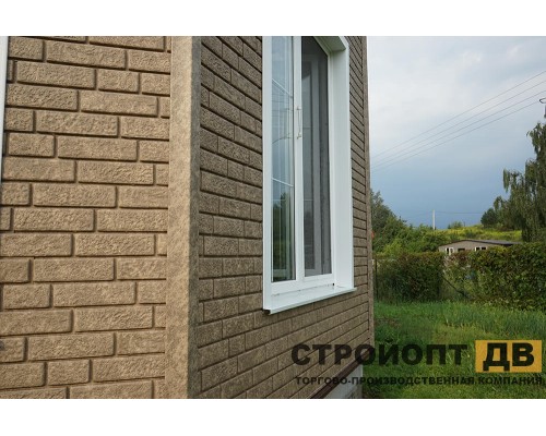 Купить Кирпич Бежевый 0,7м2 Ю-Пласт фасадная панель