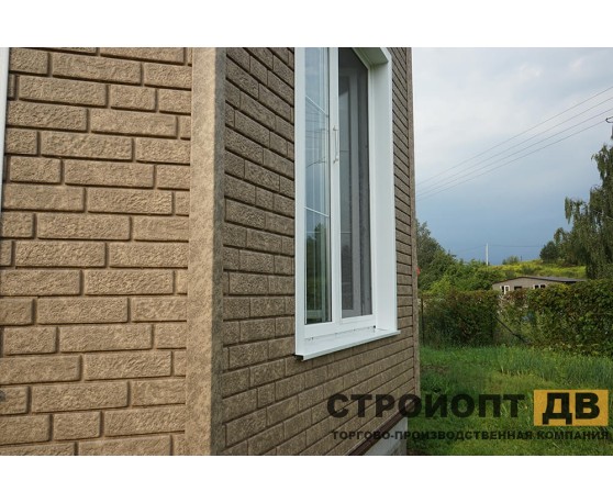 Кирпич Бежевый 0,7м2 Ю-Пласт Под кирпич-10