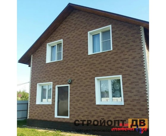 Кирпич Бежевый КОМБИ 0,46м2 Альта-Профиль Под кирпич-3