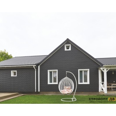 Купить Кирпич Графитовый 0,7м2 Ю-Пласт фасадная панель