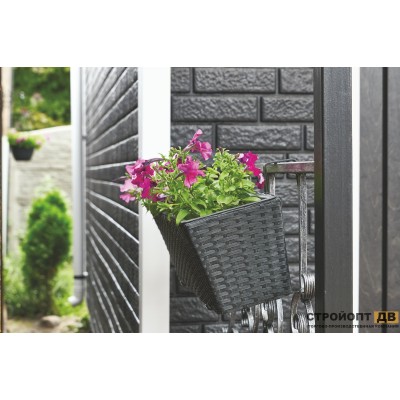 Купить Кирпич Графитовый 0,7м2 Ю-Пласт фасадная панель