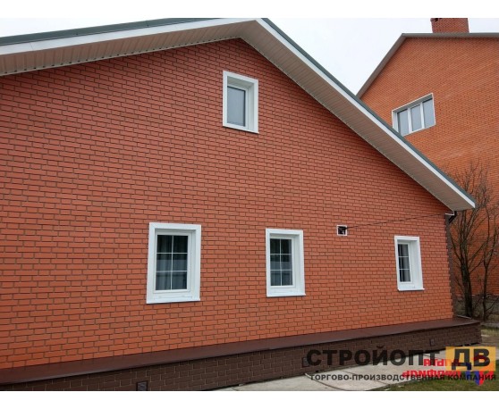 Кирпич клинкерный Красный  0,48м2 Альта-Профиль Под кирпич-2