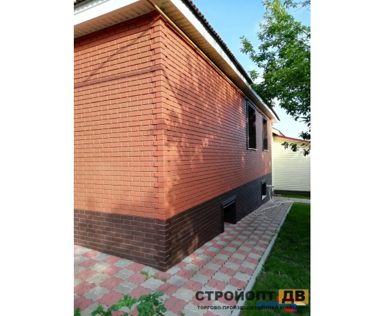 Кирпич клинкерный Красный  0,48м2 Альта-Профиль Под кирпич-3