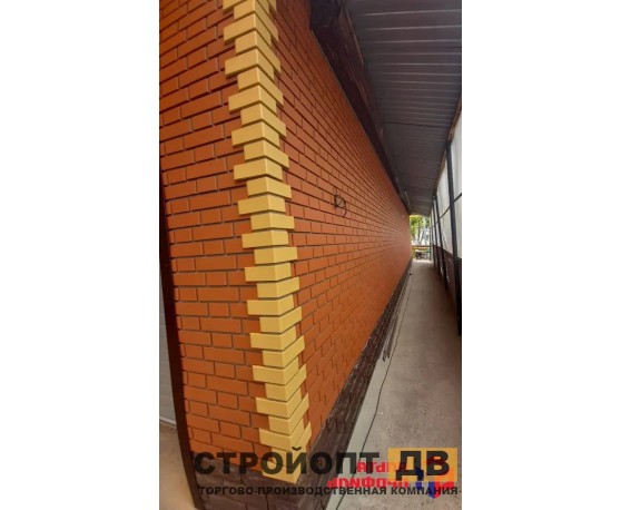 Кирпич клинкерный Красный  0,48м2 Альта-Профиль Под кирпич-8