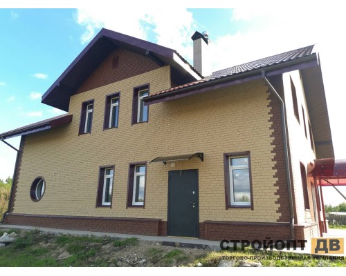 Купить Кирпич Коричневый 0,7м2 Ю-Пласт фасадная панель