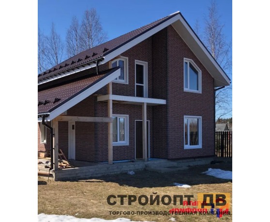 Кирпич Красный 0,46м2 Альта-Профиль Под кирпич-2