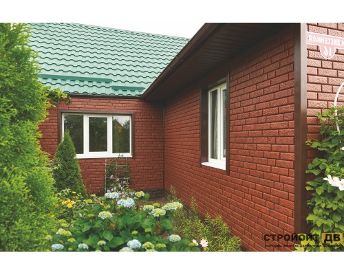 Купить Кирпич Красный 0,7м2 Ю-Пласт фасадная панель