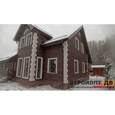 Купить Кирпич рижский 01 коричневый  0,4м2 Альта-Профиль фасадная панель