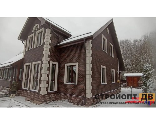 Купить Кирпич рижский 01 коричневый  0,4м2 Альта-Профиль фасадная панель