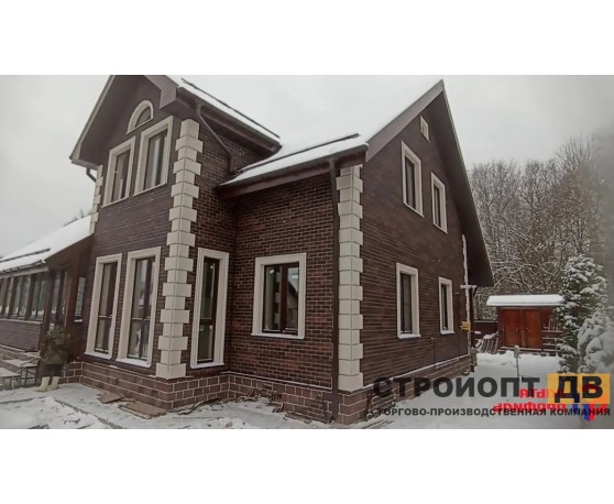 Кирпич рижский 01 коричневый  0,4м2 Альта-Профиль Под кирпич-4