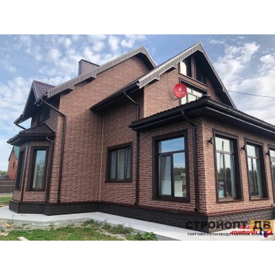 Купить Кирпич рижский 01 коричневый  0,4м2 Альта-Профиль фасадная панель