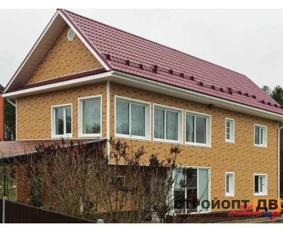 Кирпич рижский 03  бежевый  0,4м2 Альта-Профиль Под кирпич-3