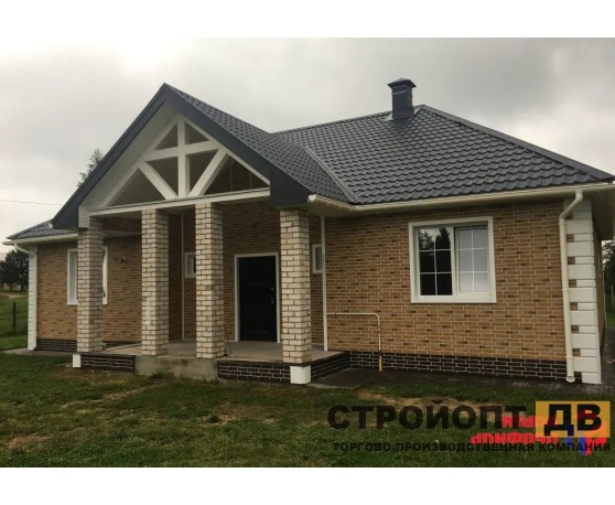 Кирпич рижский 03  бежевый  0,4м2 Альта-Профиль Под кирпич-4