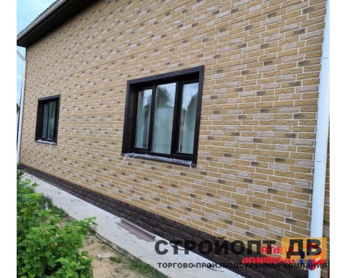 Купить Кирпич рижский 03  бежевый  0,4м2 Альта-Профиль фасадная панель