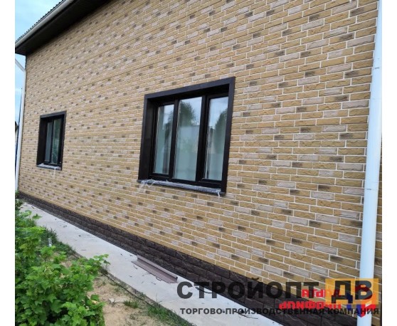 Кирпич рижский 03  бежевый  0,4м2 Альта-Профиль Под кирпич-5