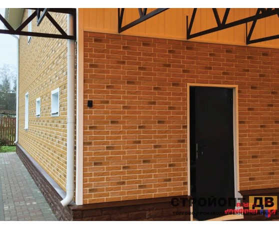 Кирпич рижский 03  бежевый  0,4м2 Альта-Профиль Под кирпич-6