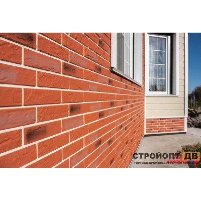 Купить Кирпич рижский 04 терракотовый 0,4м2 Альта-Профиль фасадная панель