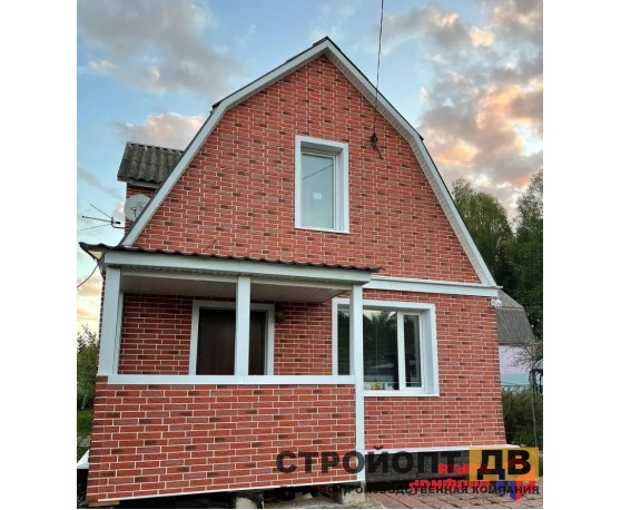 Кирпич рижский 04 терракотовый 0,4м2 Альта-Профиль Под кирпич-4