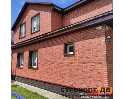 Купить Кирпич рижский 04 терракотовый 0,4м2 Альта-Профиль фасадная панель